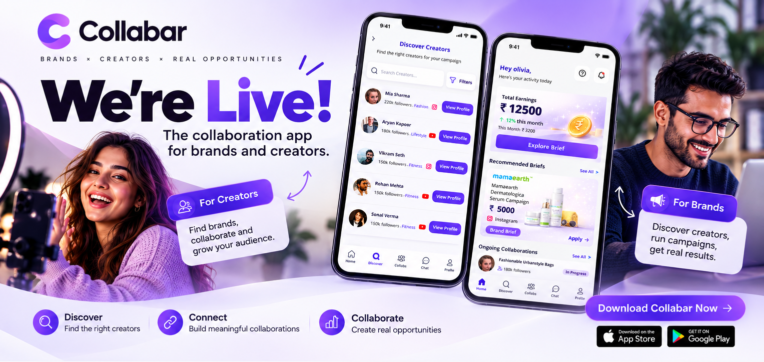 Collabar Is Live! A Smarter Way for Brands and Creators to Collaborate